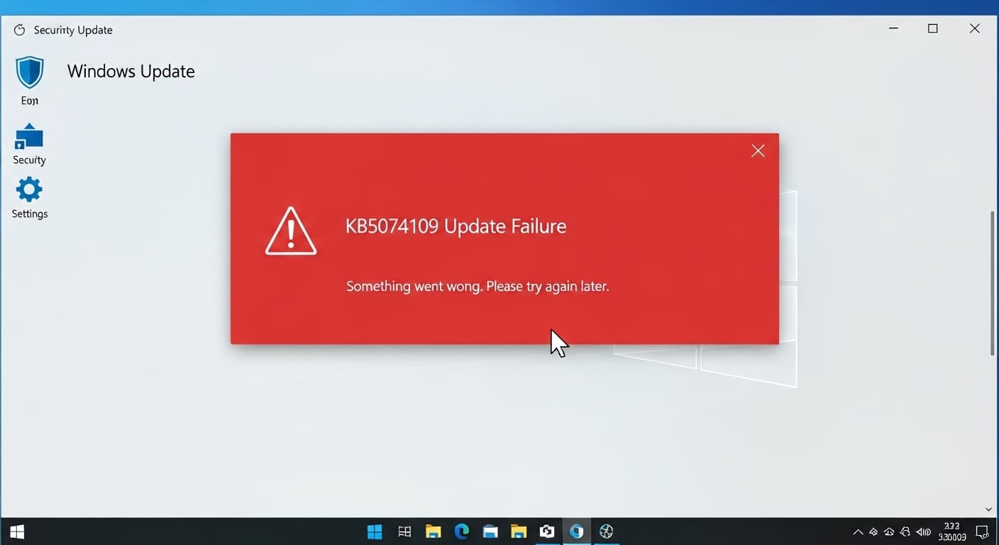KB5074109 Update Failure: Windows Update Error