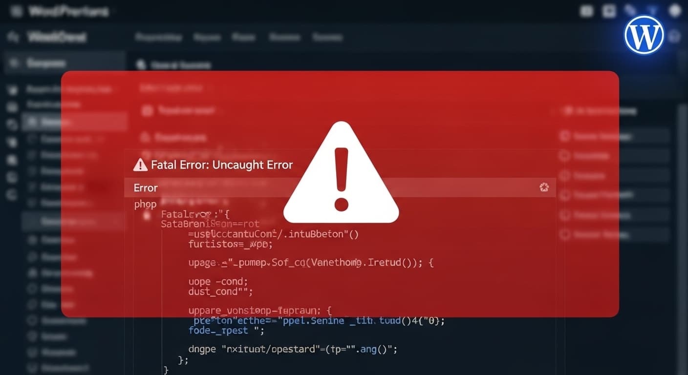 WordPress Critical Error: Fatal PHP Error